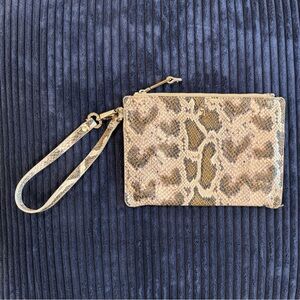 Cole Haan Python Leather Clutch/Wristlet